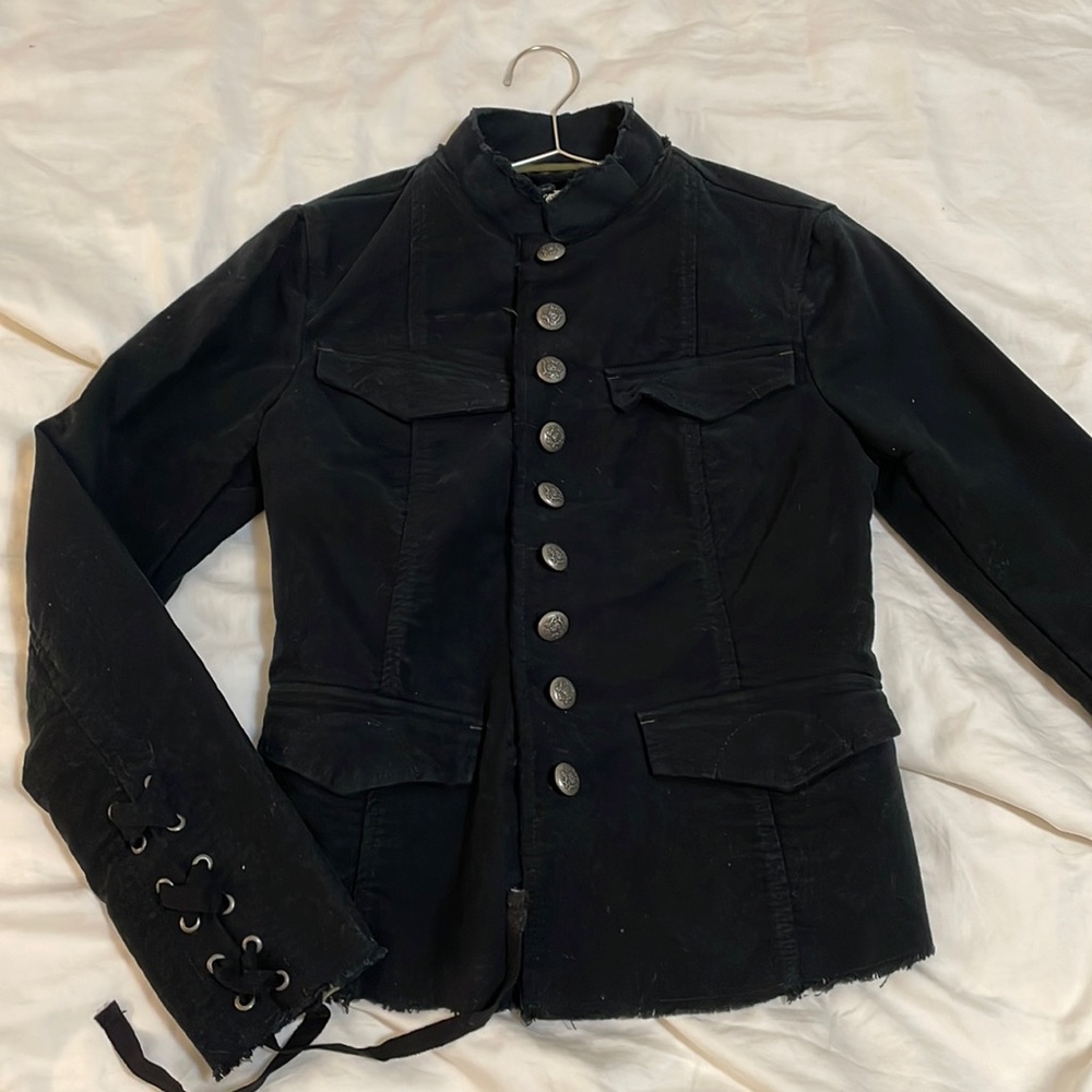Free People button down military jacket